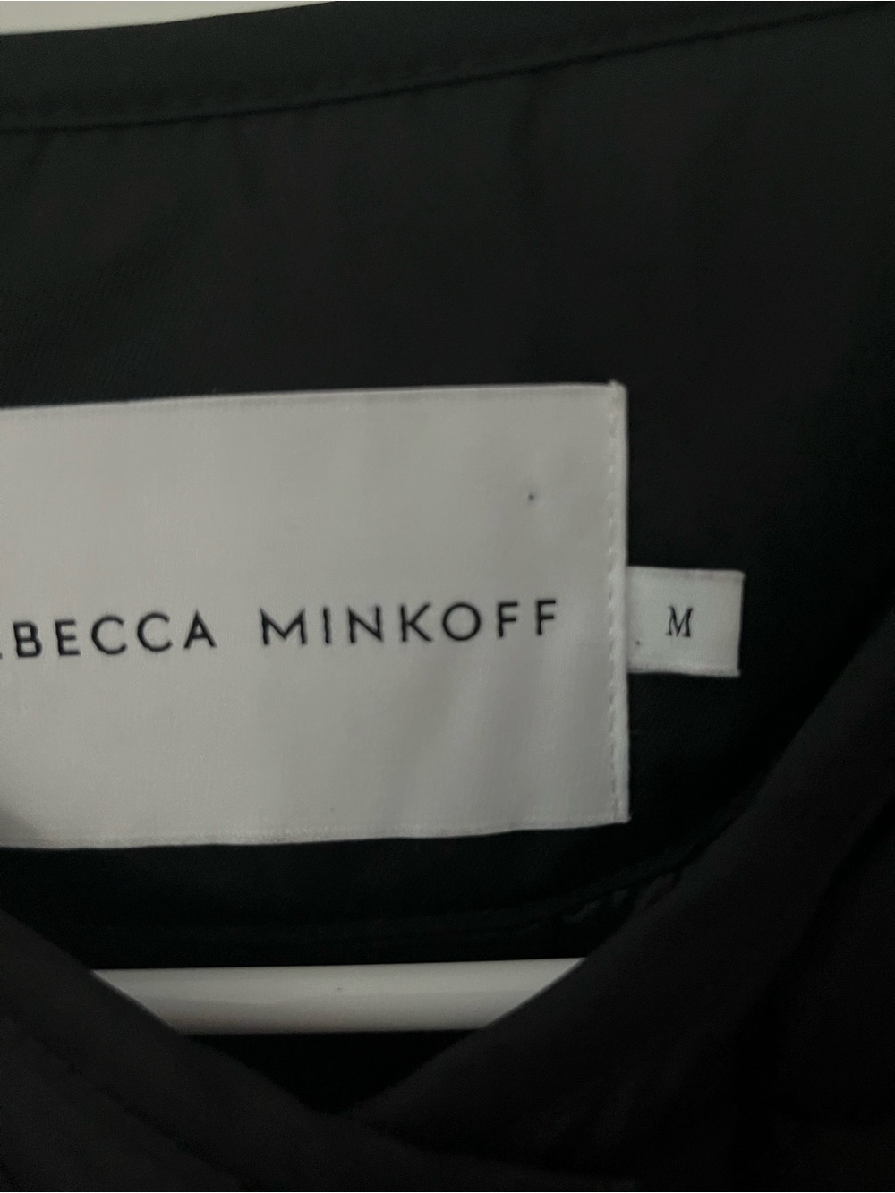 Rebecca Minkoff Black quilted jacket with Logo Tag